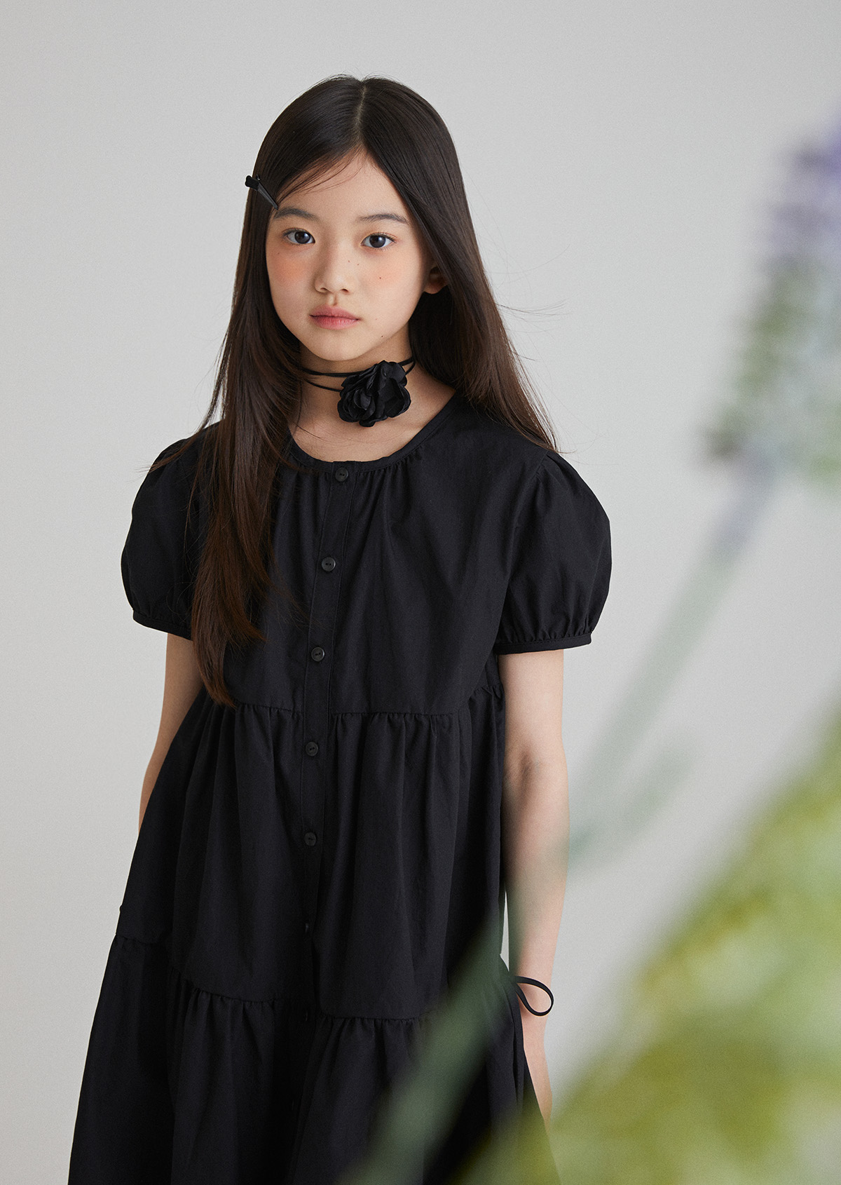 From Tiered Dress - Black