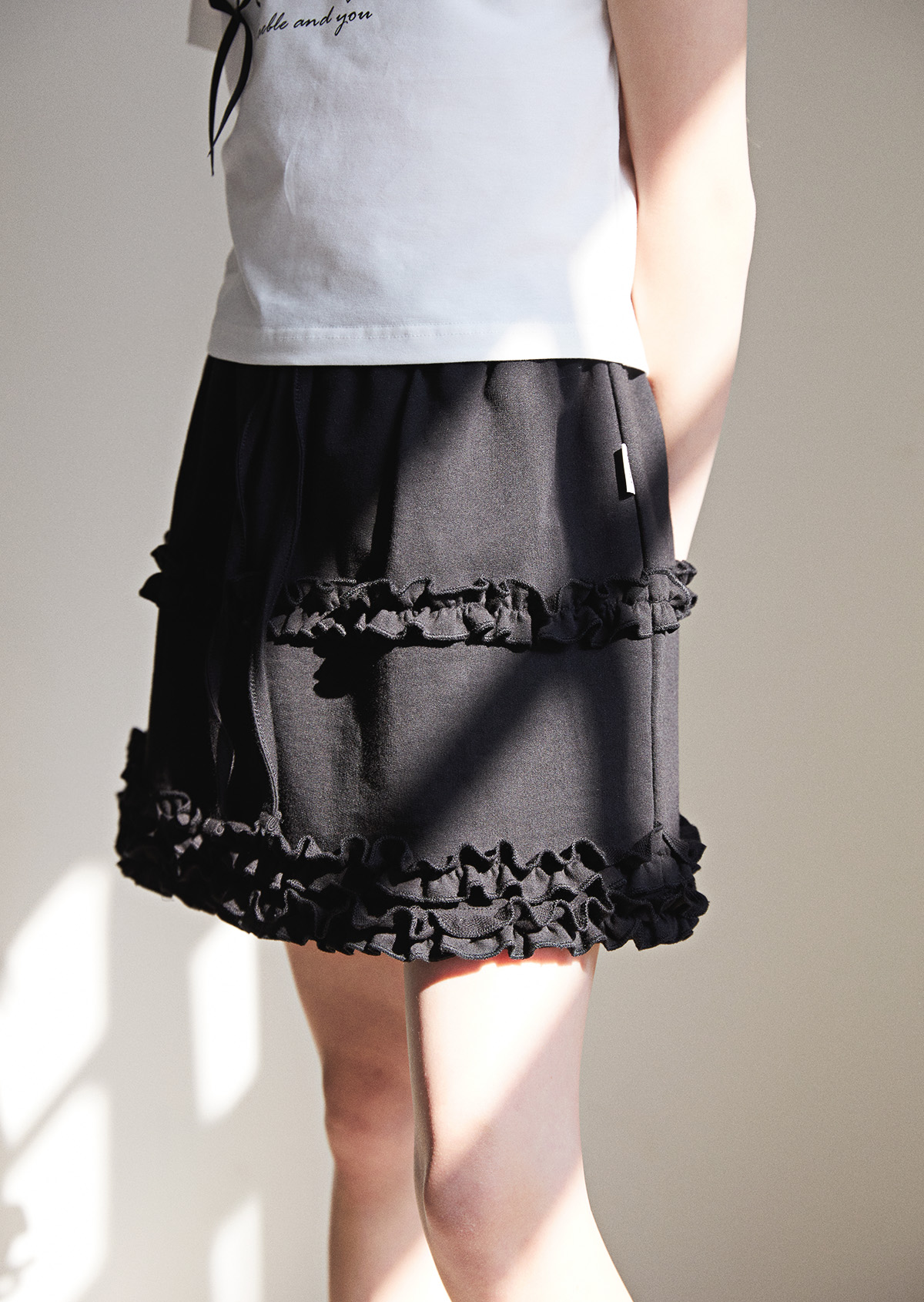 Chou Chou Frill Skirt - Black