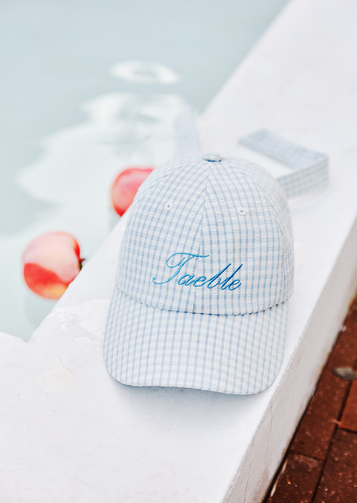 Taeble Ribbon Ball Cap - Sky Blue