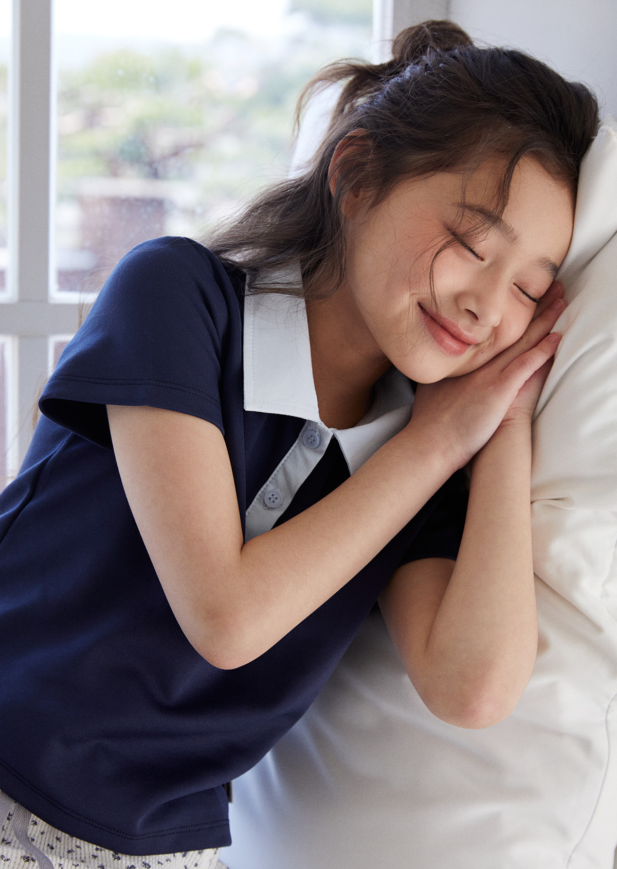 Cruise Collar T-Shirt - Navy