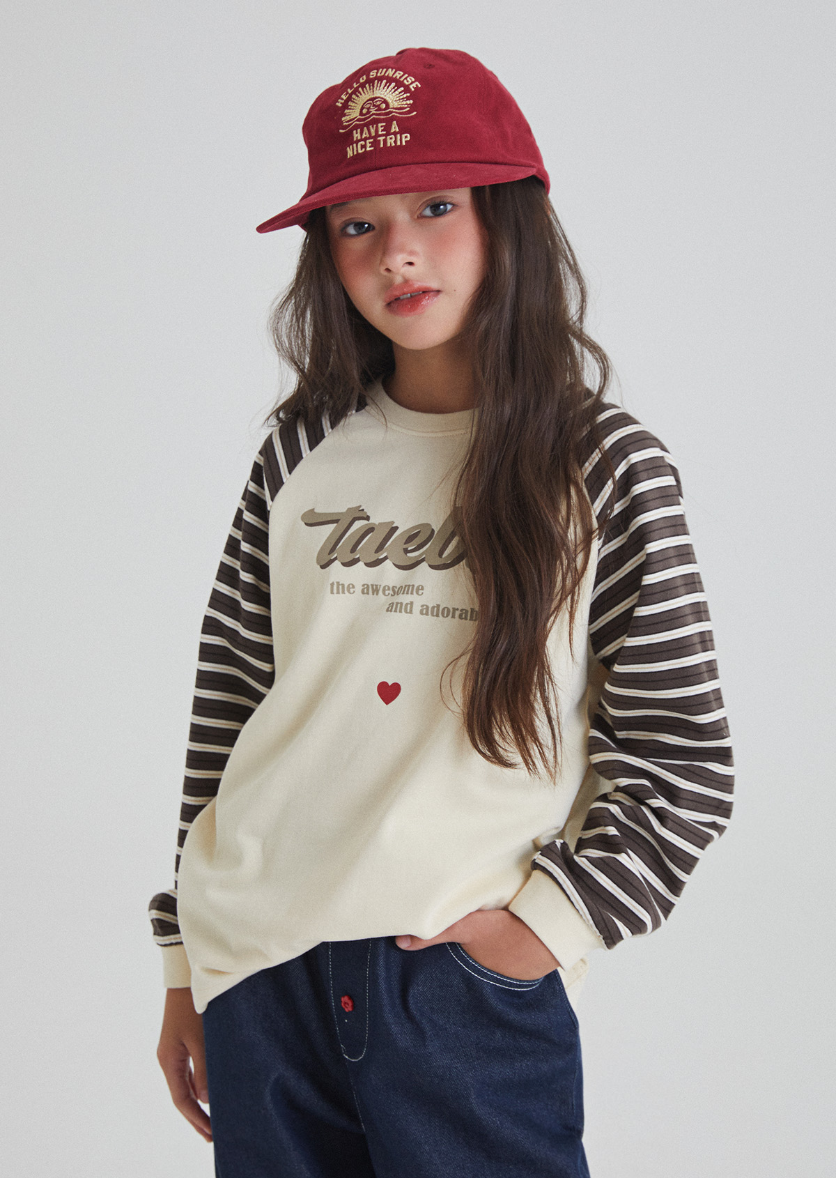 Daze Raglan Tee - Brown