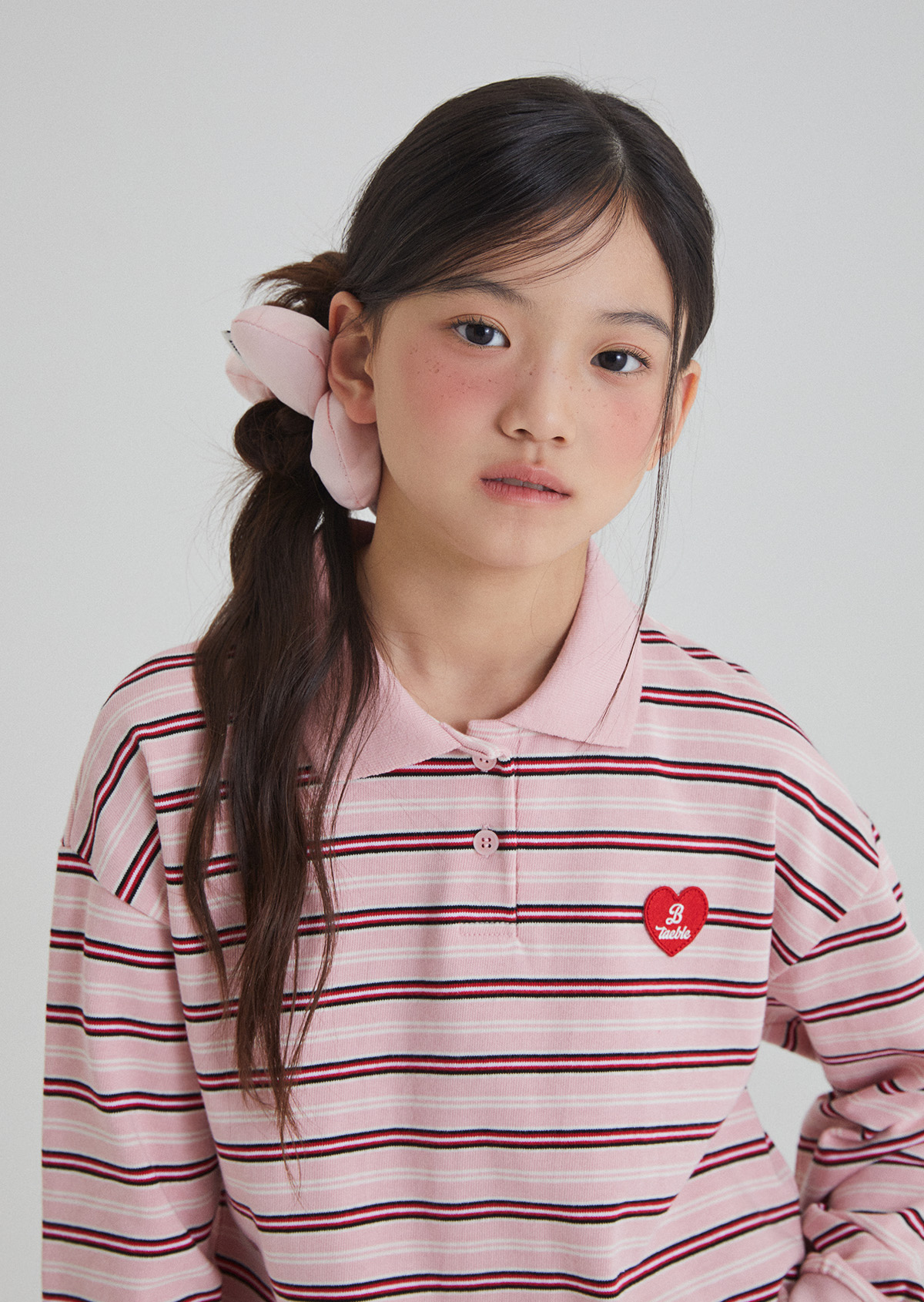 Pauline Collar Tee - Pink