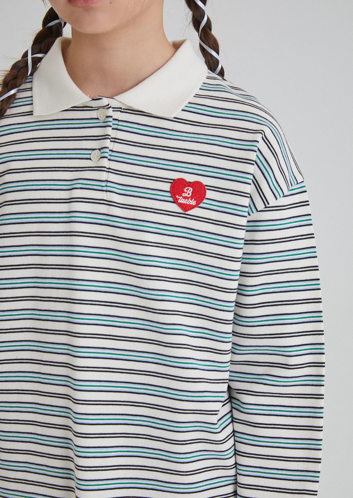 Pauline Collar Tee - Ivory