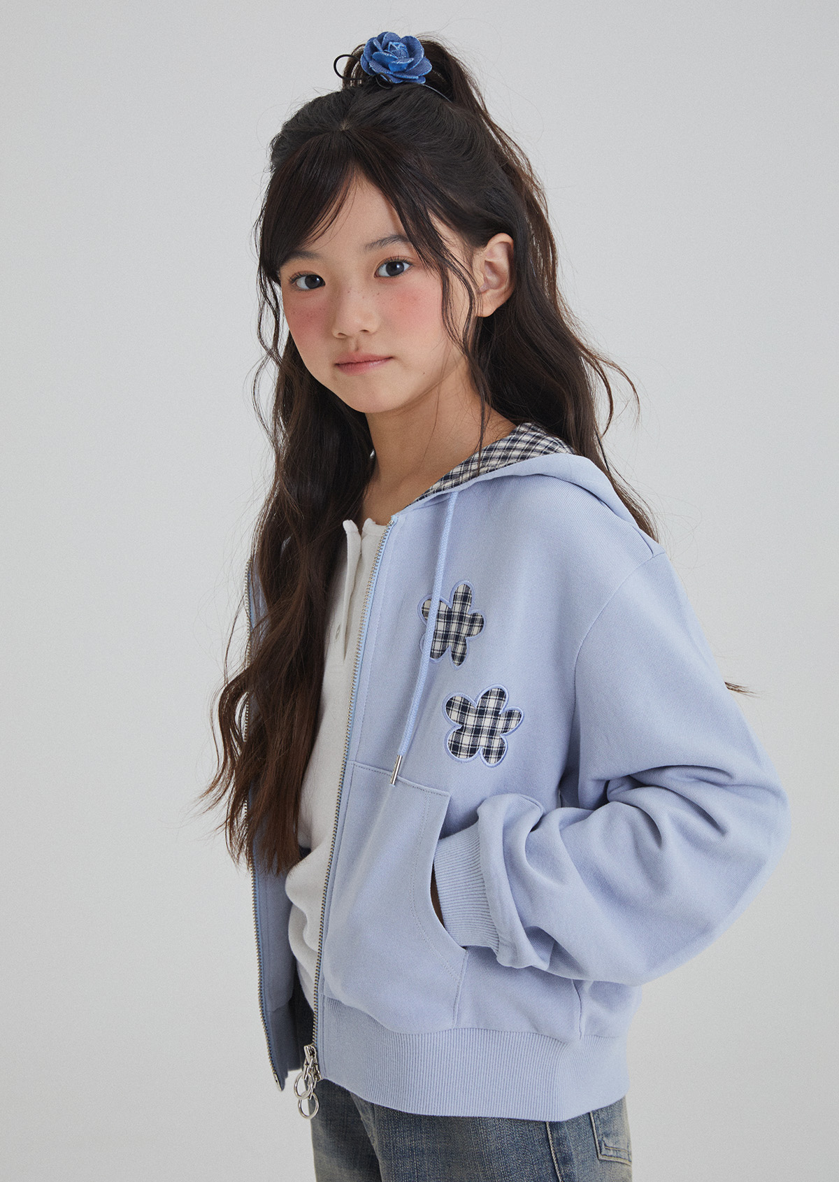 Ria Frill Hoodie Zip-up - Sora