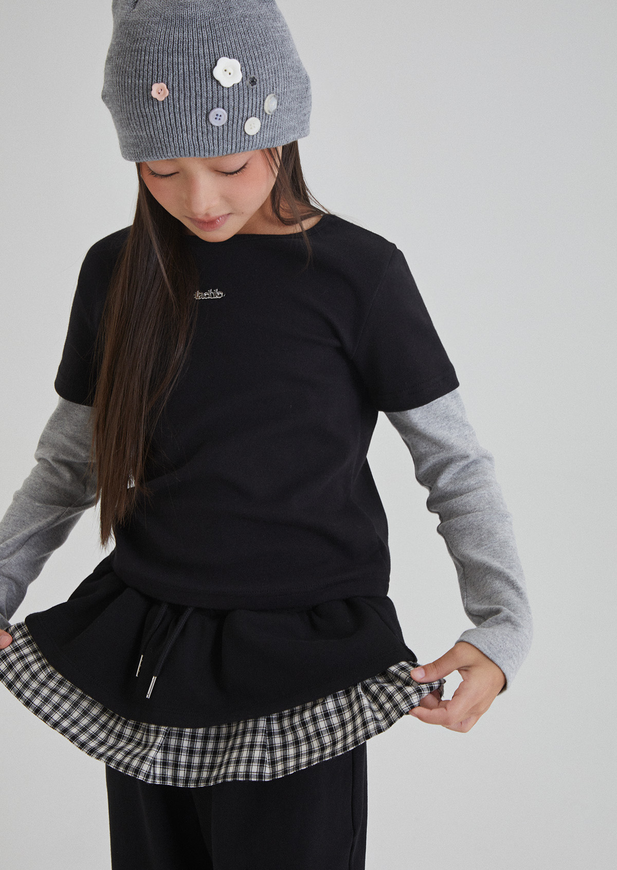 Tales Layered Tee - Black