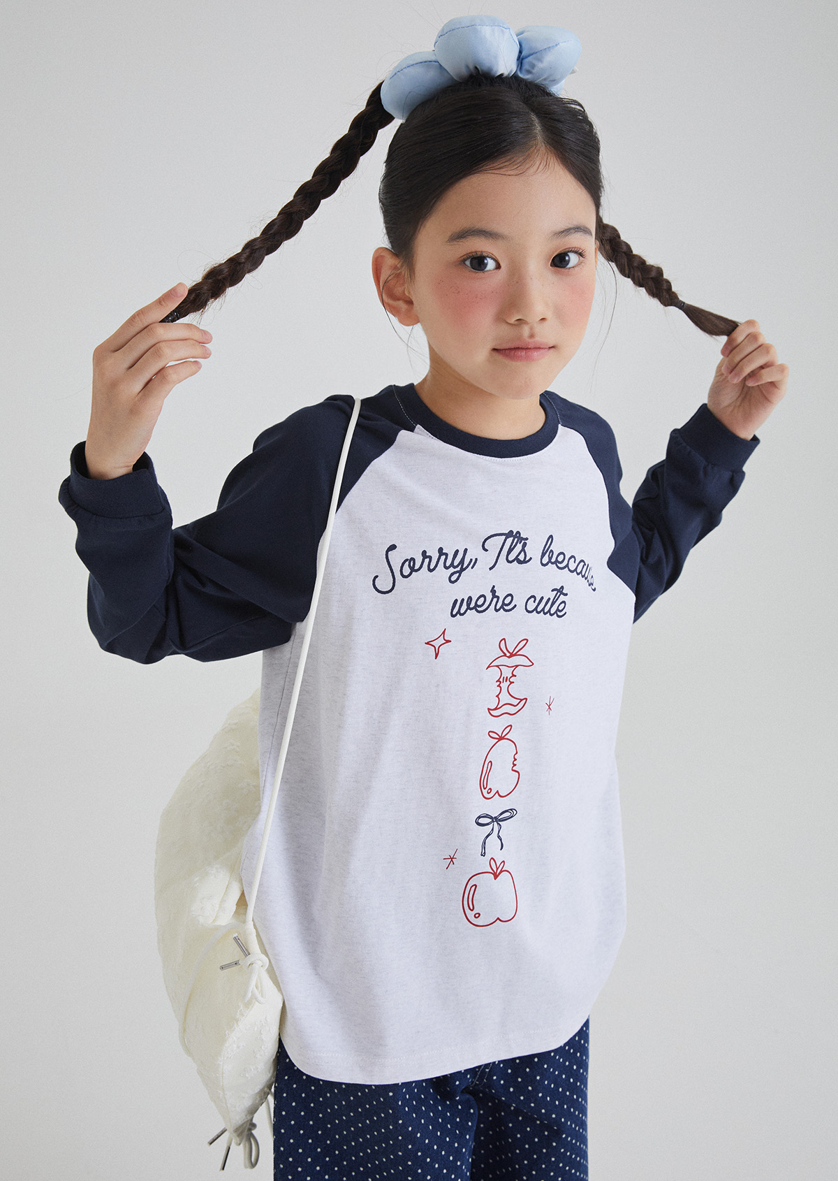 Cassie Raglan Tee - Navy